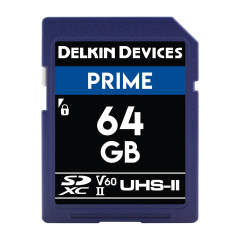 Delkin SD Prime 64 GB / 2000X UHS-II (U3/V60) - Dansk AV-teknik