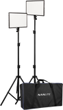 Nanlite Lumipad 25 Kit / incl. 4 NP-F batterier som giver 3 timers brugstid, dobbelt oplader.
