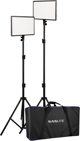 Nanlite Lumipad 25 Kit / incl. 4 NP-F batterier som giver 3 timers brugstid, dobbelt oplader.