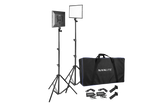Nanlite Lumipad 25 Kit / incl. 4 NP-F batterier som giver 3 timers brugstid, dobbelt oplader.