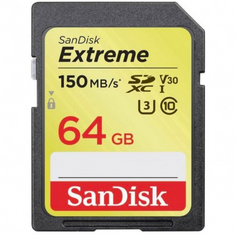 SANDISK SD-HC Extreme 64GB / 150 Mbs - Dansk AV-teknik