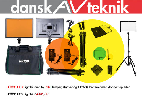 LEDGO E268 LED LYS KIT - Dansk AV-teknik