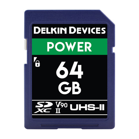 Delkin SD Power 64 GB / 2000X UHS-II (U3/V90) - Dansk AV-teknik