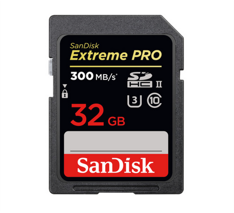SANDISK SD-XC Extreme Pro 32GB / 300 MB/s - Dansk AV-teknik
